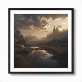 Desert Landscape 39 Art Print