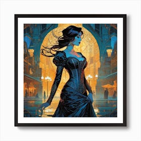 Beauty in the Hall Art Print