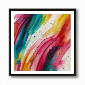 Abstract Watercolor Painting 1 Art Print