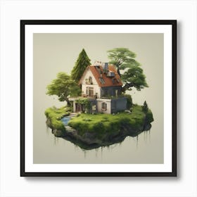 House On An Island Art Print