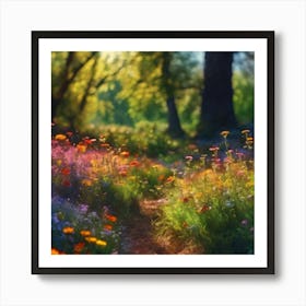 Wildflowers of the Woodland Garden Art Print