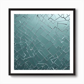 Broken Glass 25 Art Print