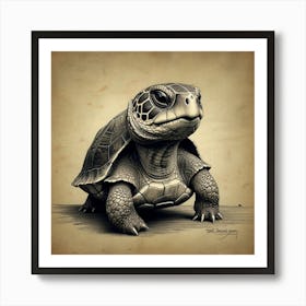 Cute Turtle Art Print