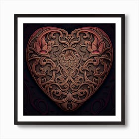 Heart Of Gold Art Print