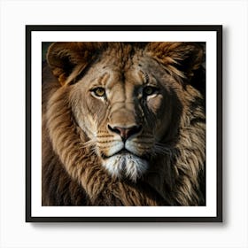 Lion Portrait Art Print