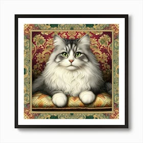 Cat On A Sofa Art Print