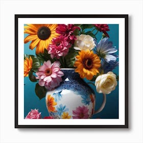 Flowers In A Vase 44 Art Print