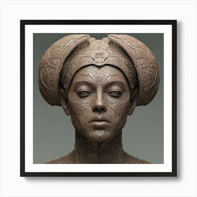 Woman'S Head 4 Art Print