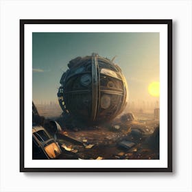 Futuristic City 8 Art Print