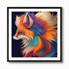 Fox Art Art Print