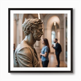 Bust Of A Man Art Print