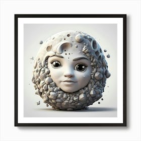 Moon Face Art Print