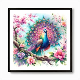 Peacock 10 Art Print