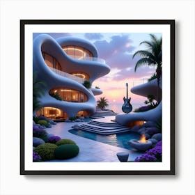 Futuristic House 5 Art Print