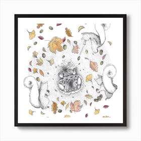 Fall Square Art Print