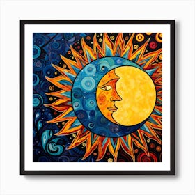 Sun And Moon 4 Art Print