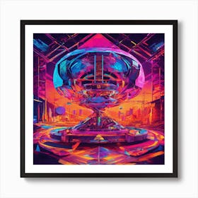 Futuristic City Art Print