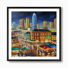 Night market Art Print