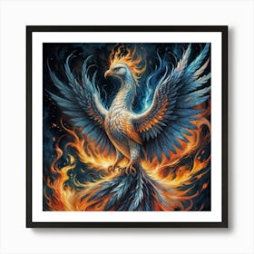 "Rebirth in Flames" Art Print