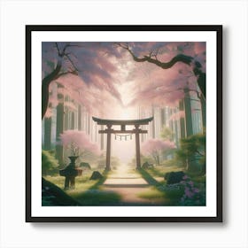 Sakura Trees 9 Art Print