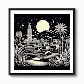 Night In Morocco 1 Art Print