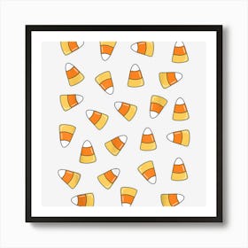 Multiple Candy Corns Funny Halloween Boys Girls Men Women Art Print