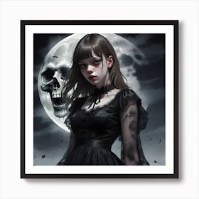 Gothic Girl Art Print