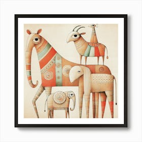 Surreal Animals 011 Art Print