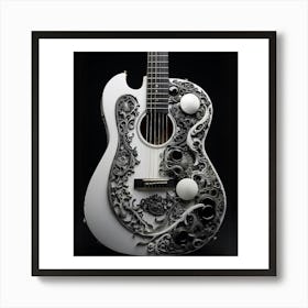 Yin and Yang in Guitar Harmony 17 Art Print