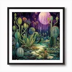 Cactus Garden Art Print