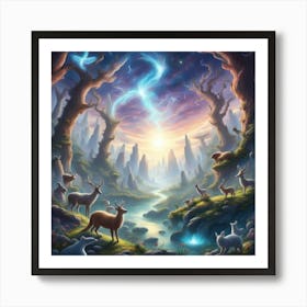Elven Forest Art Print