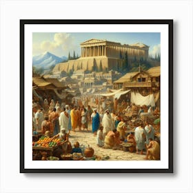 Athens Market 1 Art Print