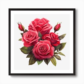 Bouquet Of Roses 15 Art Print