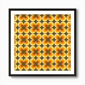 Colorful Retro Pattern 07 Art Print