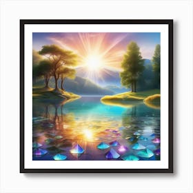 Lily Pond 14 Art Print