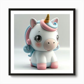 Cute Unicorn 879 Art Print