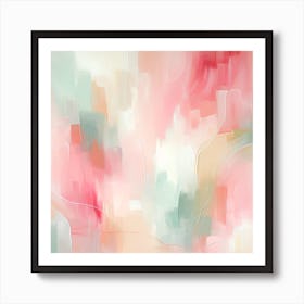 Abstract Pink Slush Art Print