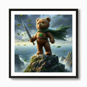 Teddy Bear With Sword 3 Art Print