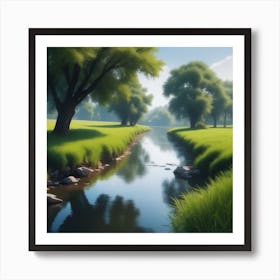 River In The Grass 17 Art Print