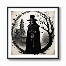 Plague Doctor's House Art Print