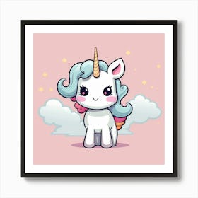 Cute Unicorn 213 Art Print