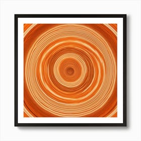 Abstract Orange Wood Background Art Print