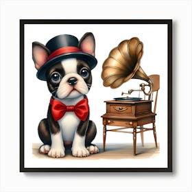 Boston Terrier~Reimagined 2 Art Print