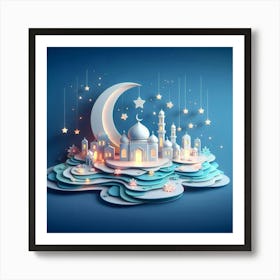 Ramadan Kareem Mubarak Lanterns 11 Art Print