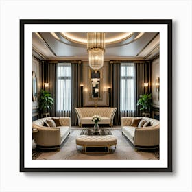 Elegant Living Room Art Print