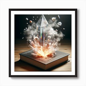 crystal book art Art Print