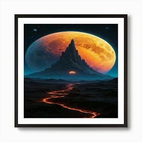 Planet In Space Art Print