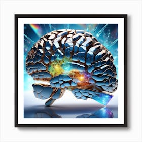 Brain Fractal 3 Art Print