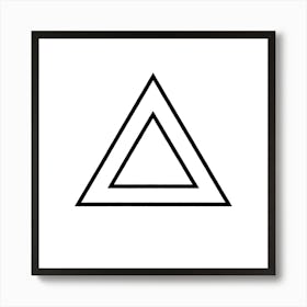 Triangle Symbol 1 Art Print