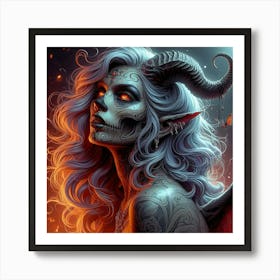 Devil Girl 3 Art Print